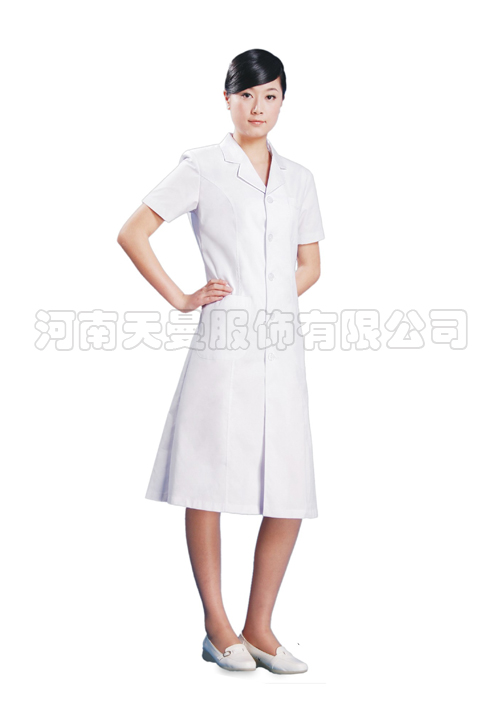 大白褂工作服長(zhǎng)袖女裝